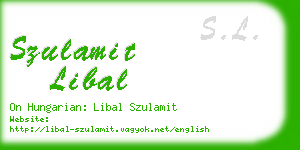 szulamit libal business card